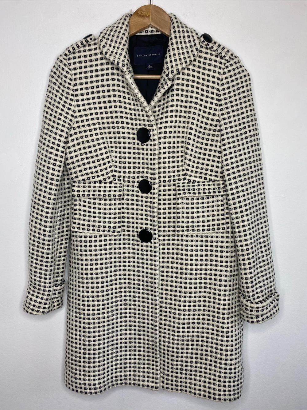 Wool blend Y2K Mid length coat Size S Retro Chic